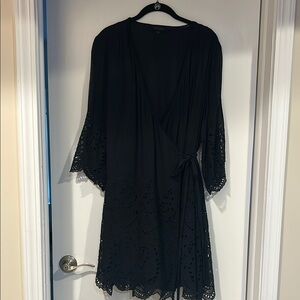 All Saints Dark Navy Blue Mini Dress